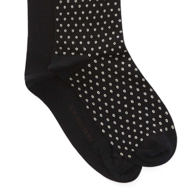 R.M. Williams Nelson Polka Dot Sock 2 Pack image number 2